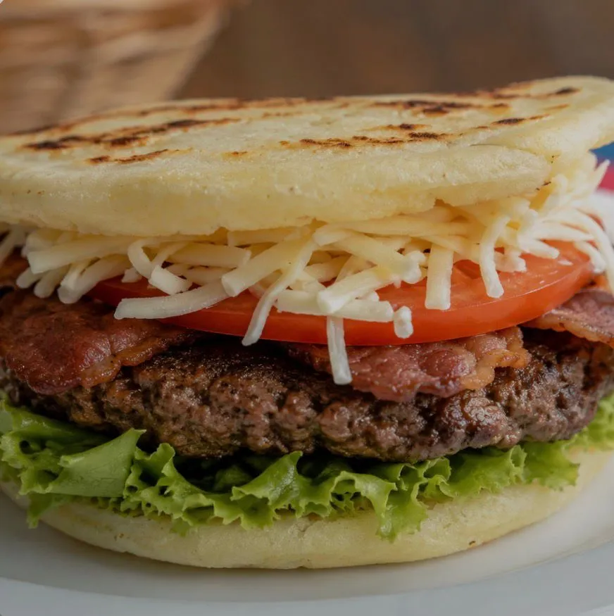 Arepa burger 
